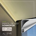 Perfil Led Alumínio Sobrepor Rodateto 60mm x 90mm - ID294