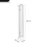 Arandela de Parede Triplicare Luz Lateral e Direta 60cm 23W - Imagem 2