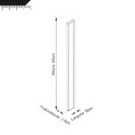 Arandela de Parede Duetto Luz Lateral 60cm 12W - Imagem 2