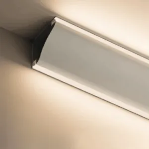 Perfil Led Alumínio Linear Sobrepor RodaTeto 80mm X 80mm REF:262 - Imagem 3