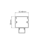 Arandela de Parede Slim 1 Metro c/ Canopla Deslocada 3000k - Imagem 2