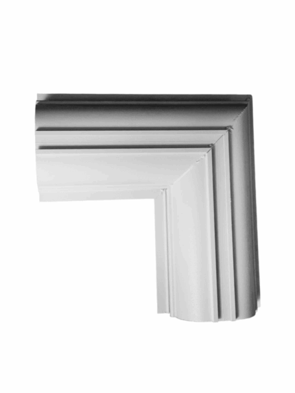 Emenda Canto Teto-Teto para Perfil de Embutir Ref 253 - Alumi