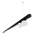 Pendente Versalite Duplo Facho de Luz C/2 Spots e 2 Globos 3000k