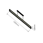 Pendente Volutto Luz Indireta Retangular com Canopla 3000K  Alumi - Imagem 2