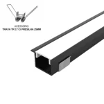 Perfil Led Alumínio Linear Embutir 17mm x 14mm - Ref - 201 - Imagem 3