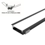 Perfil Led Alumínio Linear Embutir 46mm x 12mm - Ref: 251 - Imagem 4