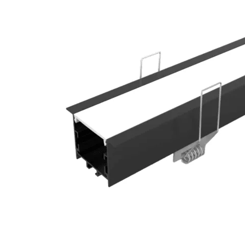 Perfil Led Alumínio Linear Embutir 50mm X 35mm REF:232 - Imagem 4
