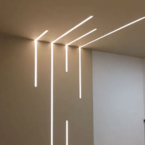 Perfil Led Alumínio Linear Embutir 50mm X 35mm REF:232 - Imagem 3