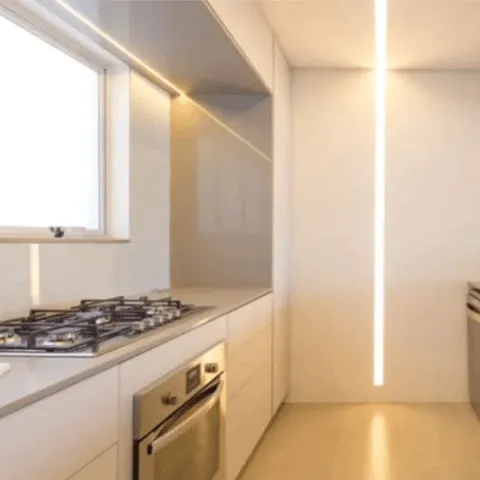 Perfil Led Alumínio Linear Embutir No Frame 82mm X 34mm REF:308 - Imagem 3