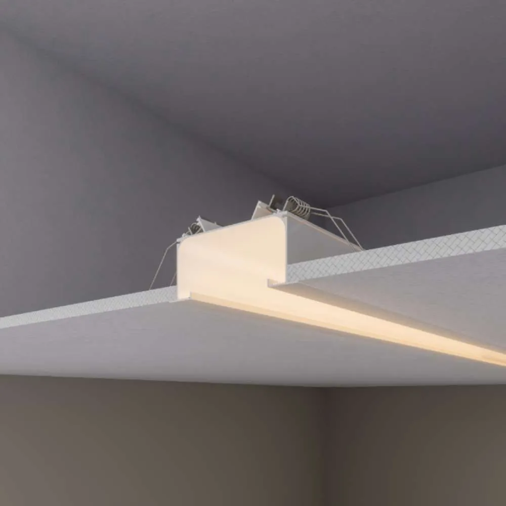 Perfil Led Alumínio Linear Frame com Aba Embutir 103mm x 42mm - REF345 - Imagem 3