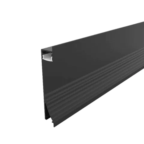 Perfil Led Alumínio Linear Rodapé De Embutir 18,8mm x 89mm - Ref - 260 - Imagem 3