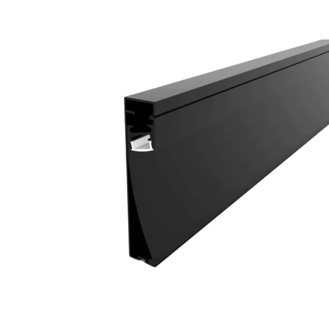 Perfil Led Alumínio Linear Rodapé Sobrepor 20mm X 100mm REF:248 - Imagem 3