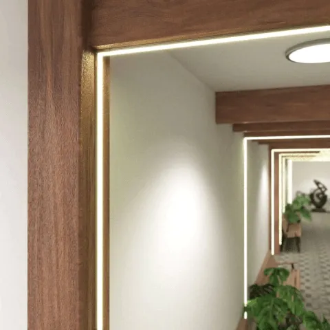 Perfil Led Alumínio Linear Sobrepor 17mm x 7,5mm - Ref: 203 - Imagem 4