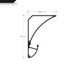 Perfil Led Alumínio Linear Sobrepor Rodateto 60mm x 90mm REF294 - Imagem 2