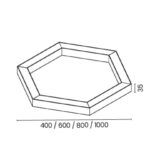 Luminária Pendente Hexagonal Colmeia - Imagem 6