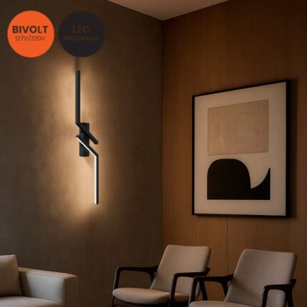Arandela de Parede Zetta Luz Indireta 7,8W