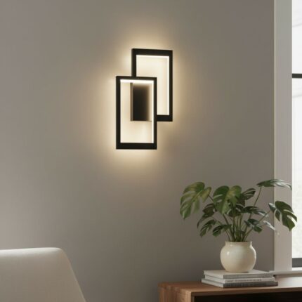 Arandela Plafon Volutto Duplo Quadro Luz Indireta 22,8W